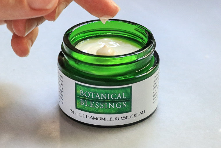 Botanical Blessings Blue Chamomile Rose Face Cream